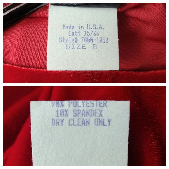 Frederick's of Hollywood 90s Vintage Velvet Asymmetric Romantic USA Ruffle Dress - Picture 10 of 11